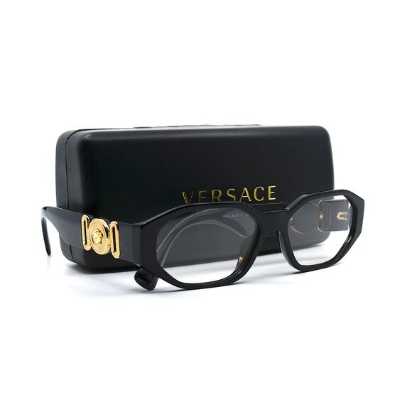 NEW VERSACE VE3320U GB1 BLACK AUTHENTIC EYEGLASSES FRAME - Picture 14 of 16